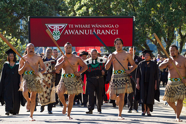 Te Whare Wananga o Awanuiarangi celebrating the achievements of its graduating students – Coutesy of Te Whare W Nanga O Awanui Rangi University