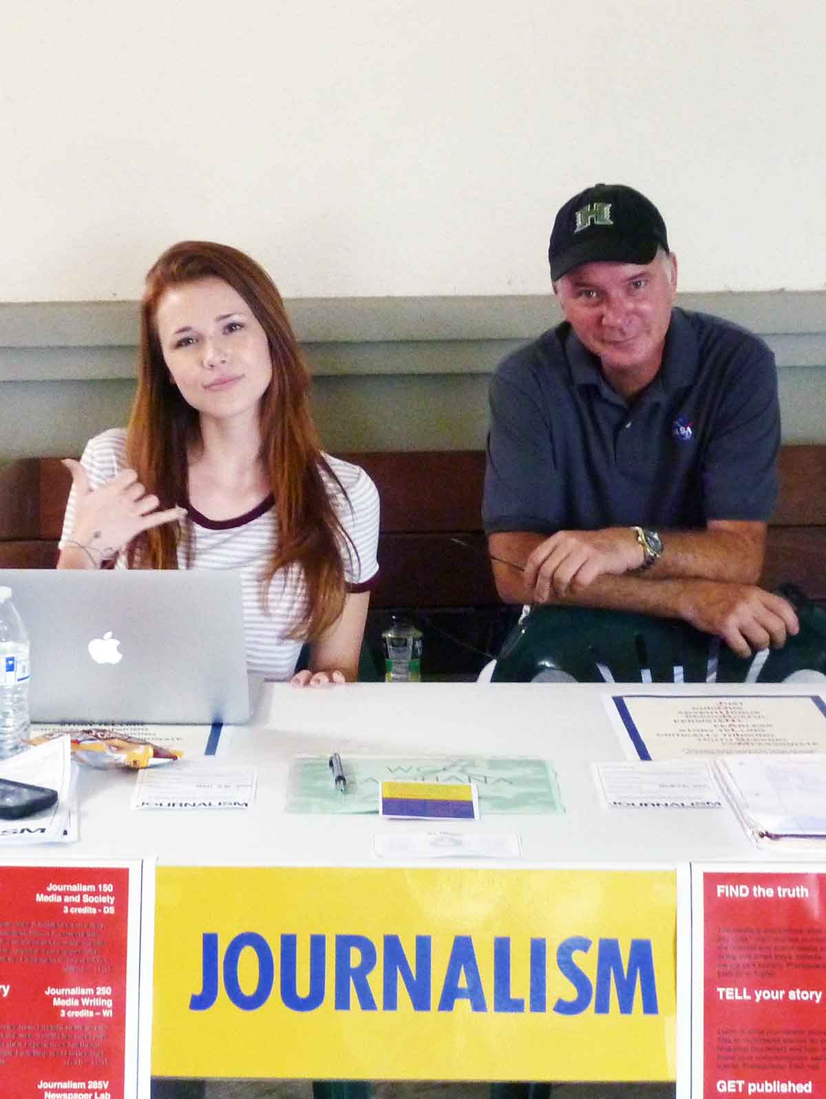 Gracie Berkley and Patrick Hascall help promote WCC journalism – Cynthia Lee Sinclair